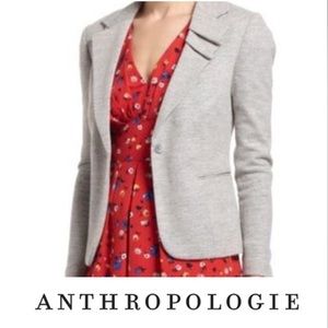 Anthropologie Elevenses Gray Wool Blazer